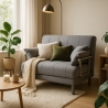 Deborah Twin 1,5-Sitzer Stoff Schlafsessel Schlafsofa klappbar 
