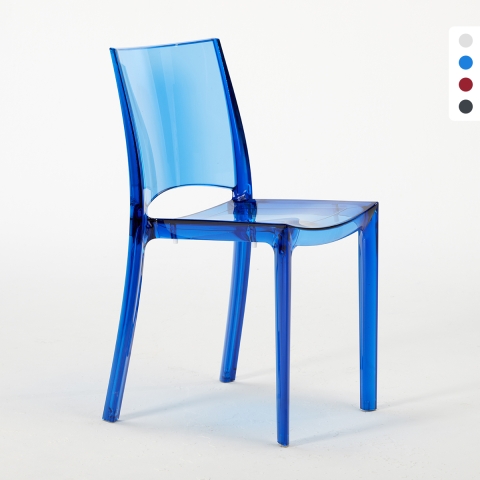 Lot de 18 Chaises B-Side Grand Soleil pour bar transparentes promotion Promotion