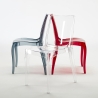 Sedie cucina e bar trasparenti policarbonato impilabile Cristal Light Grand Soleil Design 