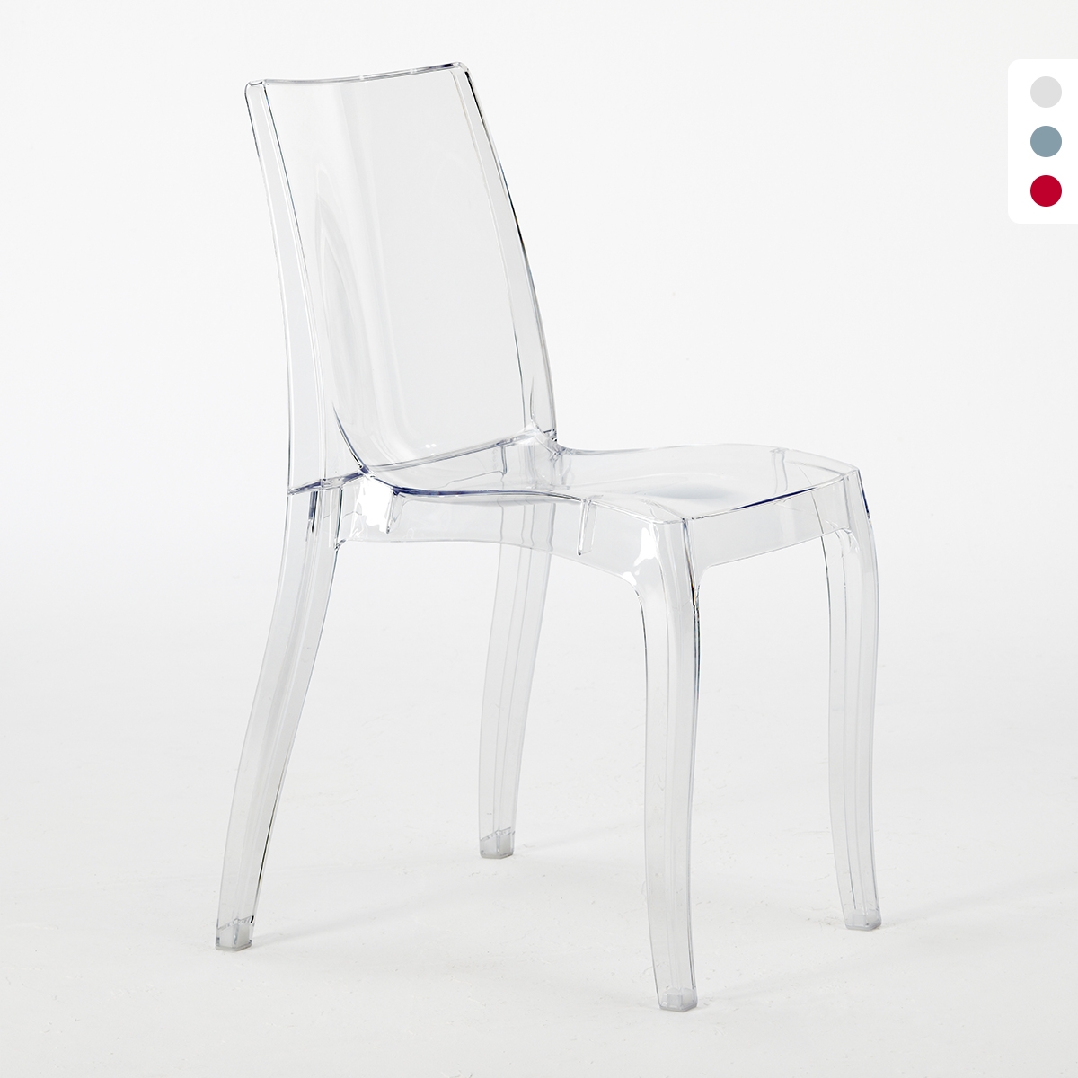 18 Sedie Cristal Light Grand Soleil trasparenti offerta stock per Bar Promozione