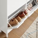 Schuhregal Schuhschrank Eingang 4 Klappfächer 8 Paar Schuhe Botes