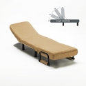 Poltrona letto brandina pieghevole in tessuto Deborah 