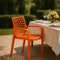 Chaise en polypropylène accoudoirs jardin café Grand Soleil Gruvyer Arm Remises