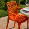 Chaise en polypropylène accoudoirs jardin café Grand Soleil Gruvyer Arm Catalogue