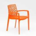 Chaise en polypropylène accoudoirs jardin café Grand Soleil Gruvyer Arm Dimensions