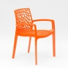 Chaise en polypropylène accoudoirs jardin café Grand Soleil Gruvyer Arm Dimensions