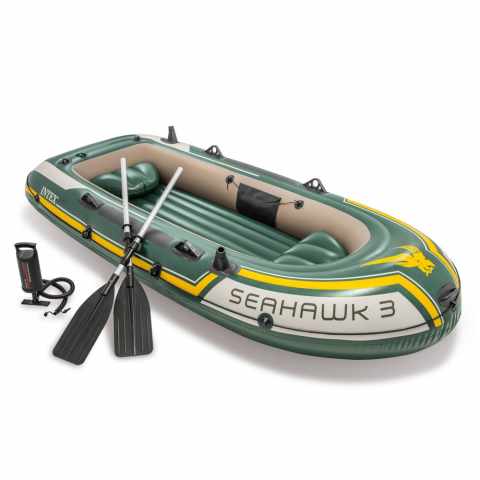 Intex 68380 Seahawk 3 Aufblasbares Schlauchboot Aktion