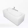 Vasca da Bagno da Incasso in Resina Acrilica con Pannelli in Fiberglass Design Ozone Offerta