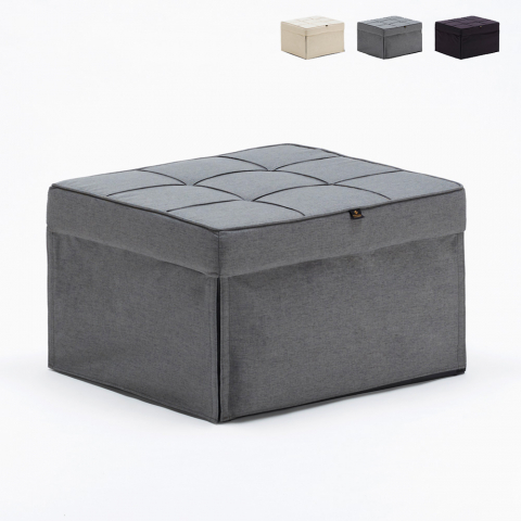 Pouf Klappbarer Schlafsessel aus Stoff Sweet Relax