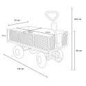 Gartenwagen für Den Transport Von Holz und Gras 400kg Shire Auswahl