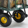 Carretto carrello da giardino per trasporto legna erba 400kg Shire Offerta