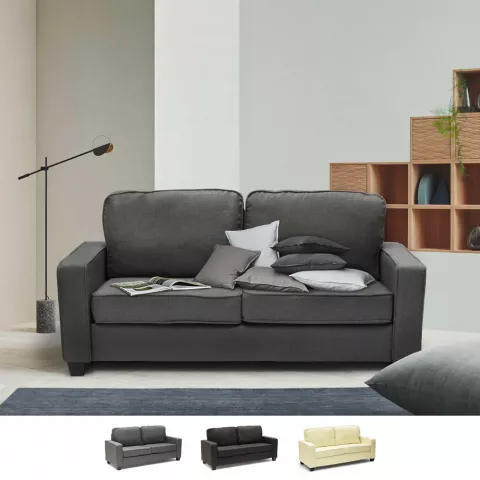 Sofa 2-Sitzer Couch Stoff für Wohnzimmer Büro Rubino Aktion