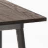 Lix tisch für hocker im industriestil aus metall stahl holz 60x60 welded Eigenschaften