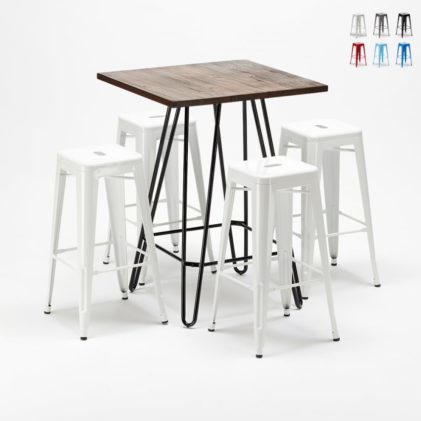 stehtischset und 4 metallhocker industrieller für kneipen kips bay-stil Aktion stehtischset und 4 metallhocker industrieller für kneipen kips bay-stil Aktion