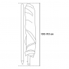 Ombrellone mare GiraFacile 180 Cm Cotone spiaggia pesca Dioniso 
