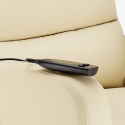 Poltrona reclinabile relax elettrica con alzapersona in similpelle Elizabeth Design 
