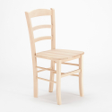 Klassische Rustikale Holzstühle für Esszimmerbar und Trattoria Paesana Wood 