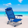 Liegestuhl Strandstuhl Klappbar mit Armlehne aus Aluminium für Strand Gargano Modell
