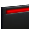 Letto matrimoniale 2 piazze moderno con rete testiera led cassetti 160x190 Geneva King Modello