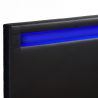 Letto matrimoniale 2 piazze moderno con rete testiera led cassetti 160x190 Geneva King Caratteristiche