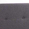 Letto Matrimoniale Nordico tessuto e legno 160x190 Friborg King Catalogo