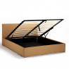 Lit double  160x190 avec sommier à lattes et coffre de rangement Basel King Prix