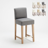 Holzbar und Küchenhocker aus 63cm Höhe Design Comfort L Rabatte