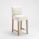 Holzbar und Küchenhocker aus 63cm Höhe Design Comfort L 