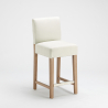 Holzbar und Küchenhocker aus 63cm Höhe Design Comfort L 
