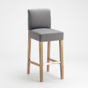 Barhocker Holzküche Design Hoch 74 cm Comfort XL 