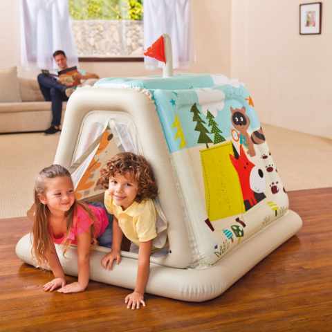 Intex 48634 Spielzelt Aufblasbar Kinder Spielzueg Haus Garten