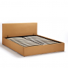 Lit double  160x190 avec sommier à lattes et coffre de rangement Basel King 