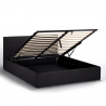 Letto matrimoniale 2 piazze con rete e contenitore 160x190 Basel King 