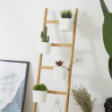 Modernes Minimalistisches 4-Stufen-Holzleitertopf Stairway Sales