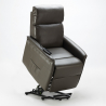 Poltrona Relax Elettrica con Sistema Alzapersona Similpelle per Anziani Amalia Fix 