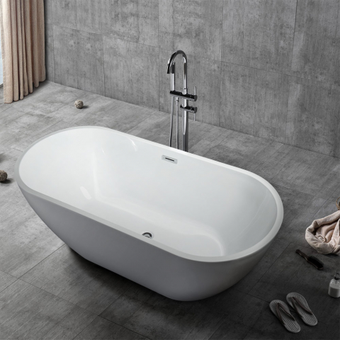 Baignoire ovale sur pied Installation indépendante Design Coo Promotion