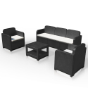 Salotto giardino Grand Soleil Positano rattan divano tavolino poltrone 5 posti per esterni Offerta