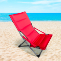 Chaise longue pliante de plage jardin et camping Canapone Vente