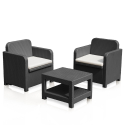 Salon de Jardin et Fauteuils extérieurs Grand Soleil Giglio Bar Poly-Rotin 2 Places Vente