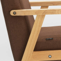 Sessel Holzstuhl Im Skandinavischen Vintage-Design mit Armlehnen Uteplass 
