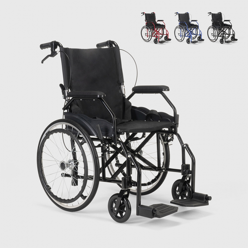 Fauteuil roulant pliant en tissu orthopédique avec freins handicapés et personnes âgées Dasy Offre Fauteuil roulant pliant en tissu orthopédique avec freins handicapés et personnes âgées Dasy Offre