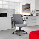 Ergonomischer Sessel Des Klassischen Bürostuhls aus Verstellbarem Stoff Mugello Verkauf