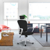 Bürostuhl aus Stoff mit Ergonomischen Linien und Kopfstütze Im Sepang-Design Verkauf