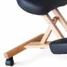 Chaise de bureau ergonomique siège assis-genoux en bois Balancewood 