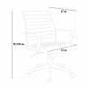 Chaise de bureau fauteuil siège ergonomique simili cuir LineAR Réductions
