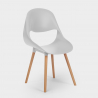 Stühle für Küche und Bar Polypropylen Holz Modernes Design Shell 
