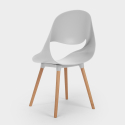 Stühle für Küche und Bar Polypropylen Holz Modernes Design Shell 