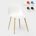 Stühle im skandinavischen Design für Küche Esszimmer Restaurant Sleek Verkauf