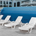 18 Lettini da piscina plastica professionali prendisole Resort offerta stock Vendita