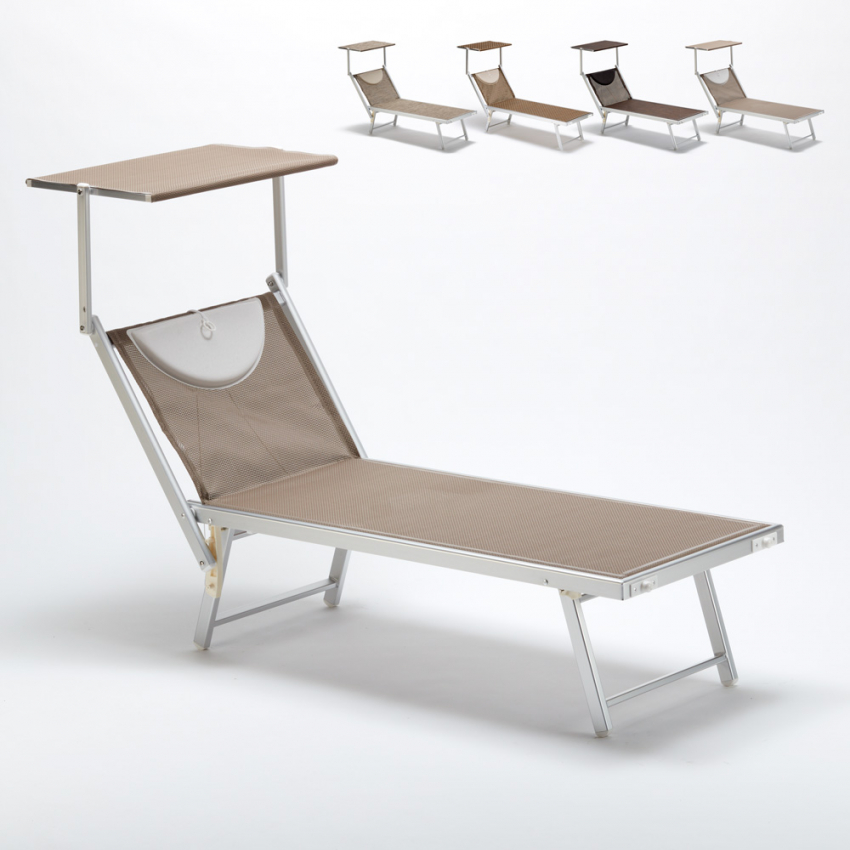 Lettino spiaggia mare prendisole in alluminio Santorini Limited Edition Sconti Lettino spiaggia mare prendisole in alluminio Santorini Limited Edition Sconti